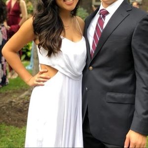 BCBGeneration White Prom Dress